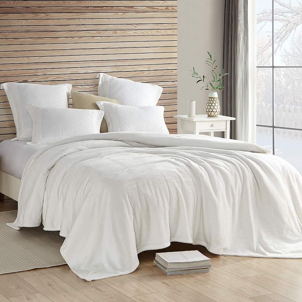 Wait Oh What - Coma Inducer® Bed Blanket - Farmhouse White