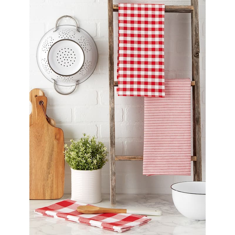 DII Gingham Dishtowel Set of 3