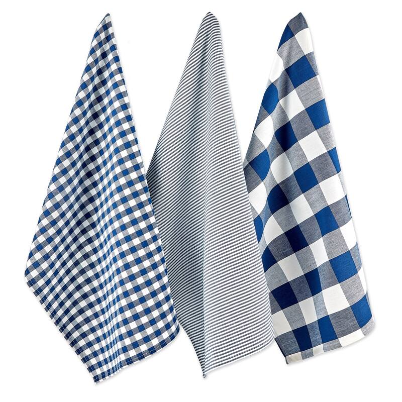 DII Gingham Dishtowel Set of 3