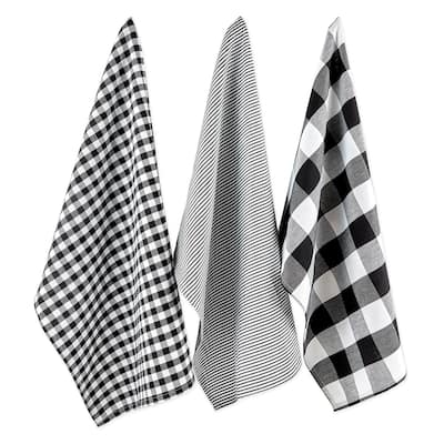 DII Gingham Dishtowel Set of 3