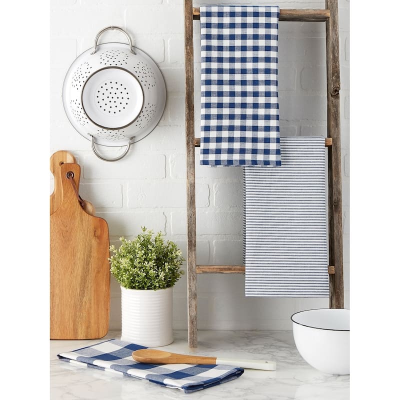 DII Gingham Dishtowel Set of 3