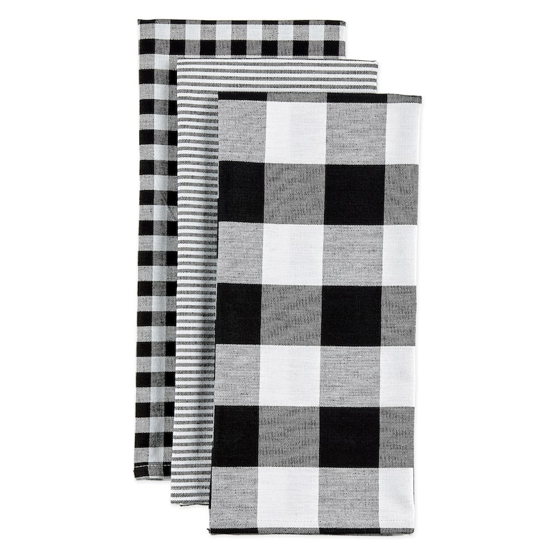 DII Gingham Dishtowel Set of 3