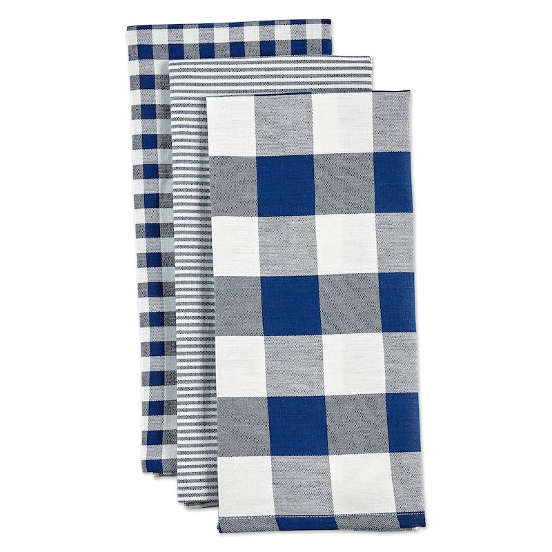 DII Gingham Dishtowel Set of 3