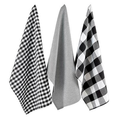 DII Gingham Dishtowel Set of 3
