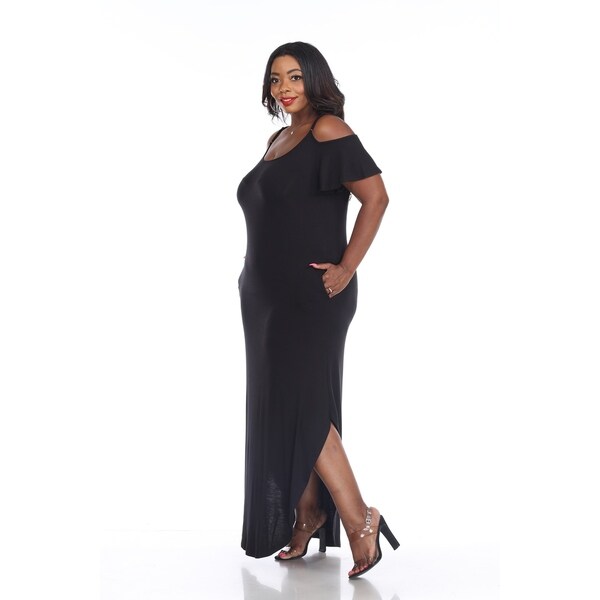 white mark plus size dresses