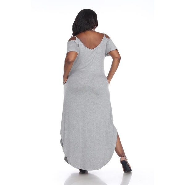 plus size white floor length dresses