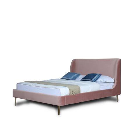 Ceets Heather Velvet Upholstered Modern Bed Frame