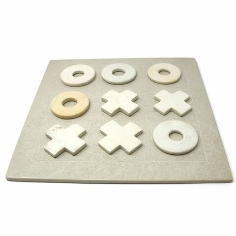 Handmade Soapstone Tic-Tac-Toe Game Set (Kenya)