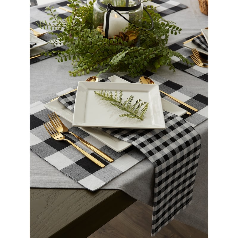 Porch & Den Crestline Gingham/Buffalo Check Reversible Placemat (Set of 4)