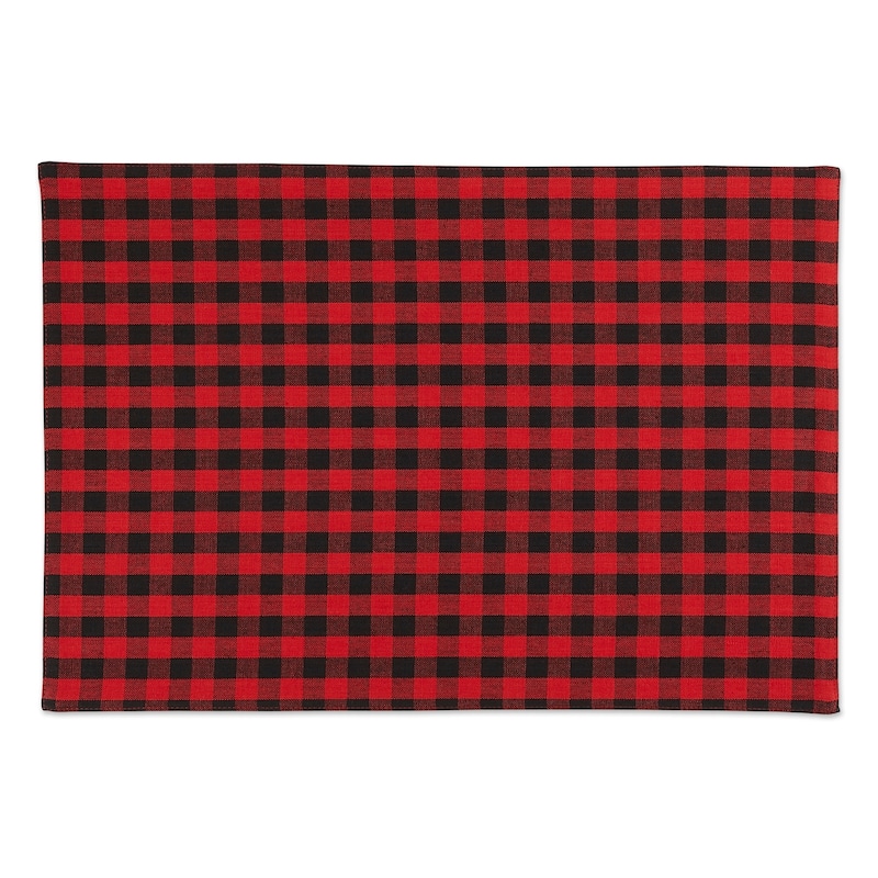 Porch & Den Crestline Gingham/Buffalo Check Reversible Placemat (Set of 4)