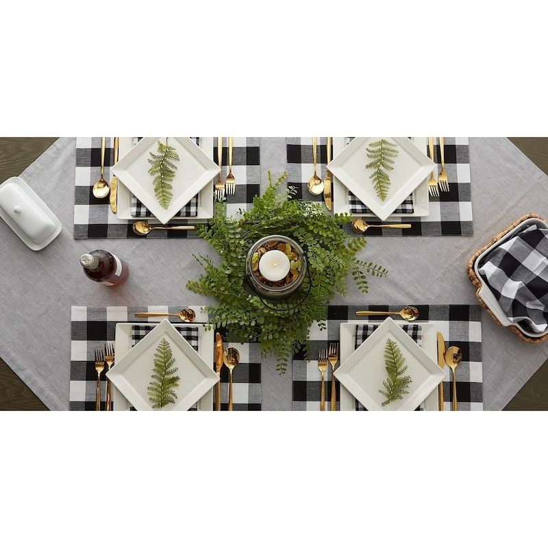 Porch & Den Crestline Gingham/Buffalo Check Reversible Placemat (Set of 4)