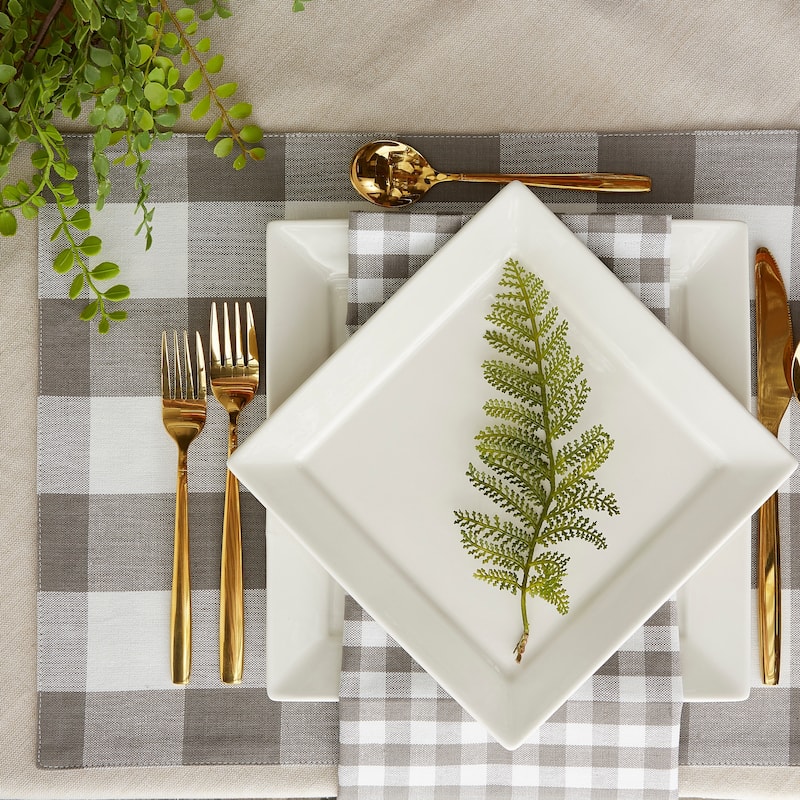 Porch & Den Crestline Gingham/Buffalo Check Reversible Placemat (Set of 4)