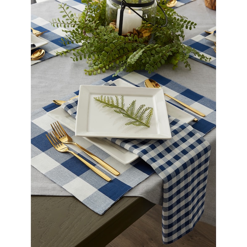 Porch & Den Crestline Gingham/Buffalo Check Reversible Placemat (Set of 4)