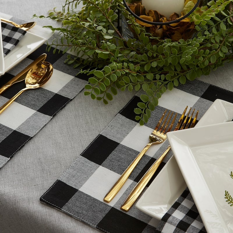 Porch & Den Crestline Gingham/Buffalo Check Reversible Placemat (Set of 4)
