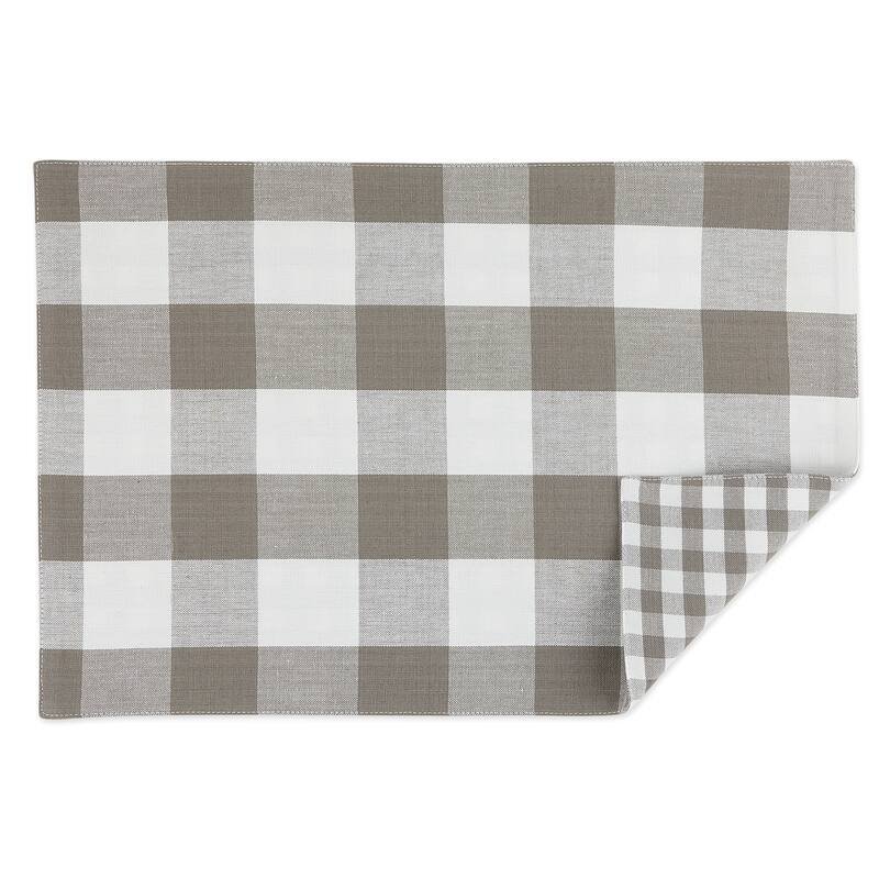 Porch & Den Crestline Gingham/Buffalo Check Reversible Placemat (Set of 4)