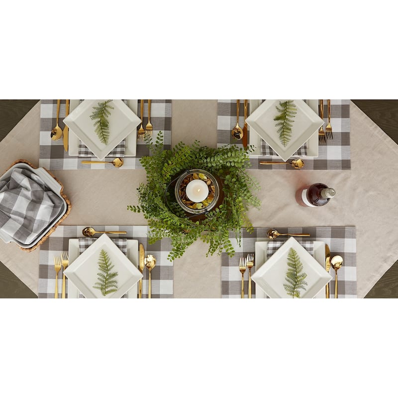 Porch & Den Crestline Gingham/Buffalo Check Reversible Placemat (Set of 4)