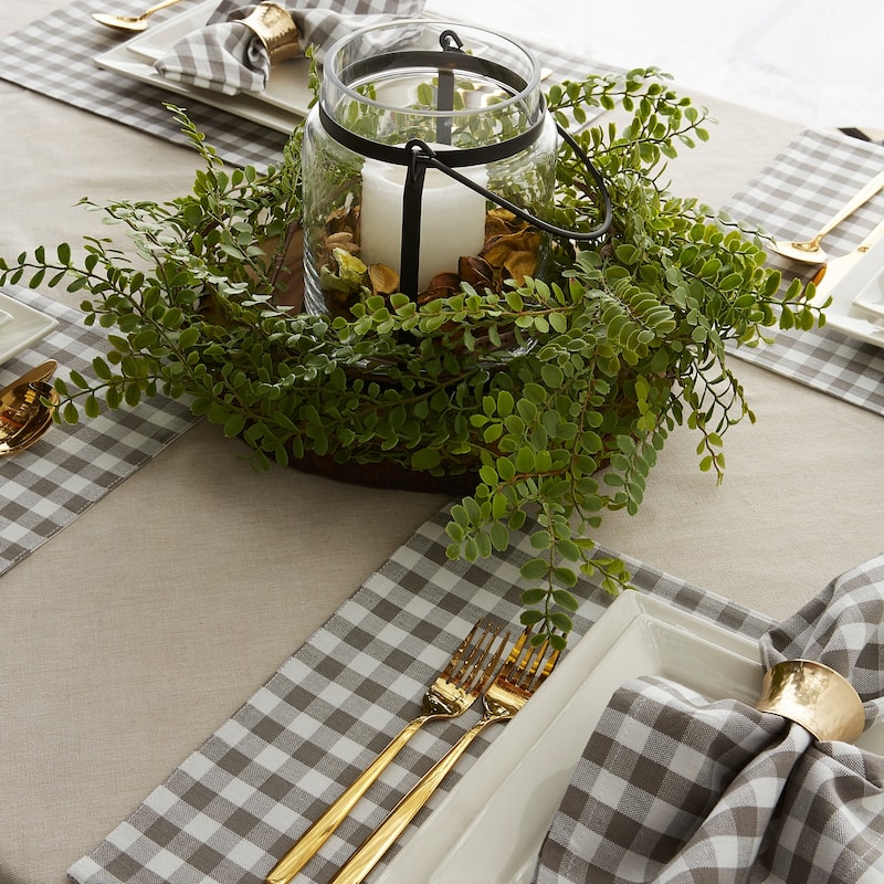 Porch & Den Crestline Gingham/Buffalo Check Reversible Placemat (Set of 4)