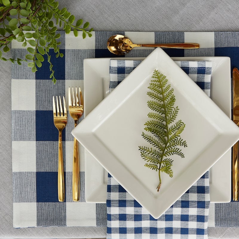 Porch & Den Crestline Gingham/Buffalo Check Reversible Placemat (Set of 4)