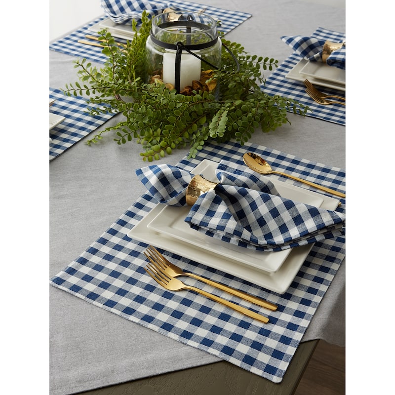 Porch & Den Crestline Gingham/Buffalo Check Reversible Placemat (Set of 4)