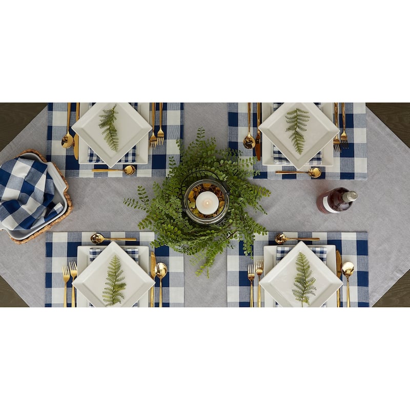 Porch & Den Crestline Gingham/Buffalo Check Reversible Placemat (Set of 4)