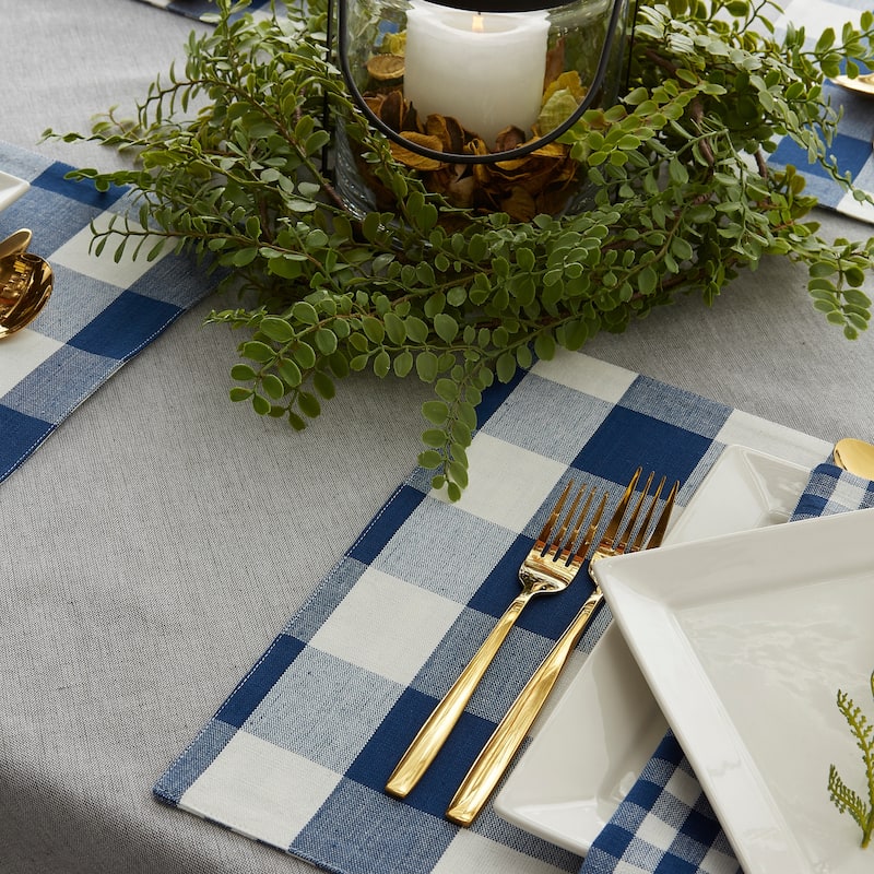 Porch & Den Crestline Gingham/Buffalo Check Reversible Placemat (Set of 4)
