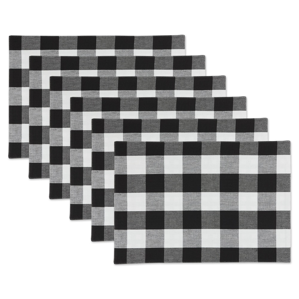 Porch & Den Crestline Gingham/Buffalo Check Reversible Placemat (Set of 4)