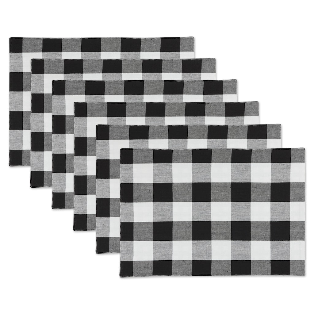 Porch & Den Crestline Gingham/Buffalo Check Reversible Placemat (Set of 4)