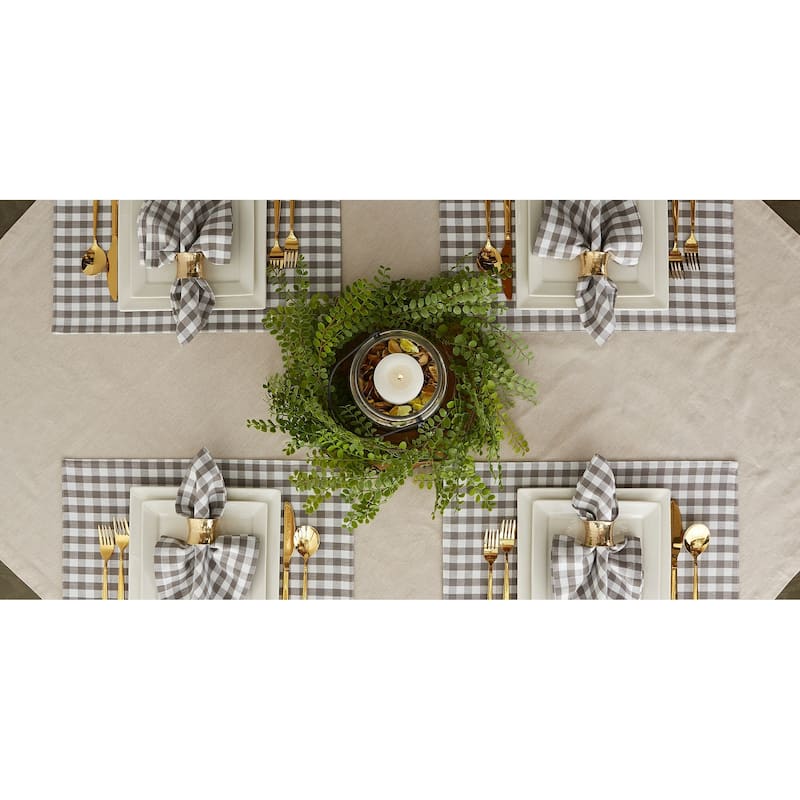 DII Gingham Napkin Set of 4