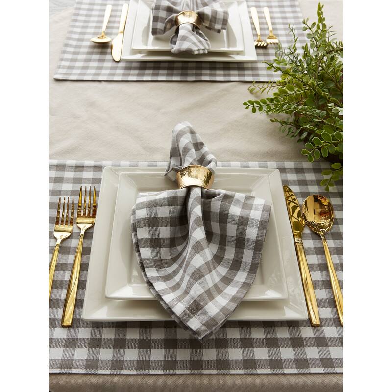 DII Gingham Napkin Set of 4