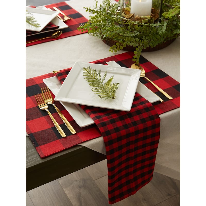 DII Gingham Napkin Set of 4