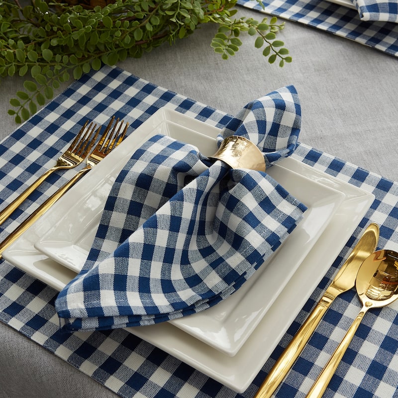 DII Gingham Napkin Set of 4