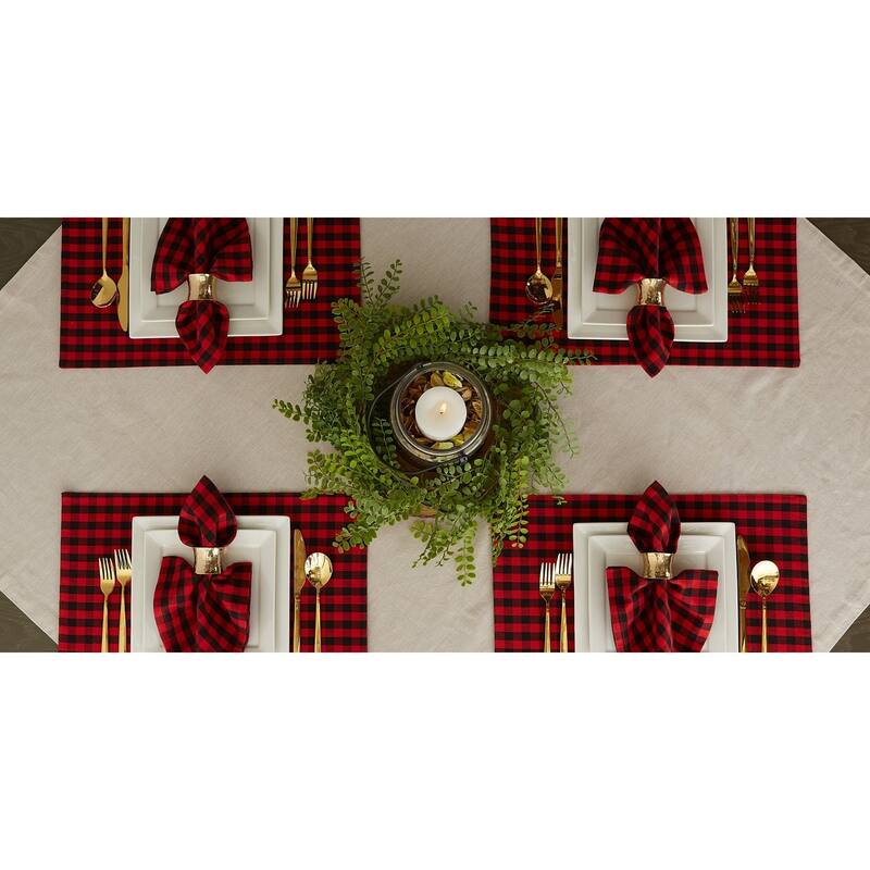 DII Gingham Napkin Set of 4