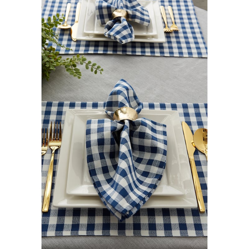 DII Gingham Napkin Set of 4