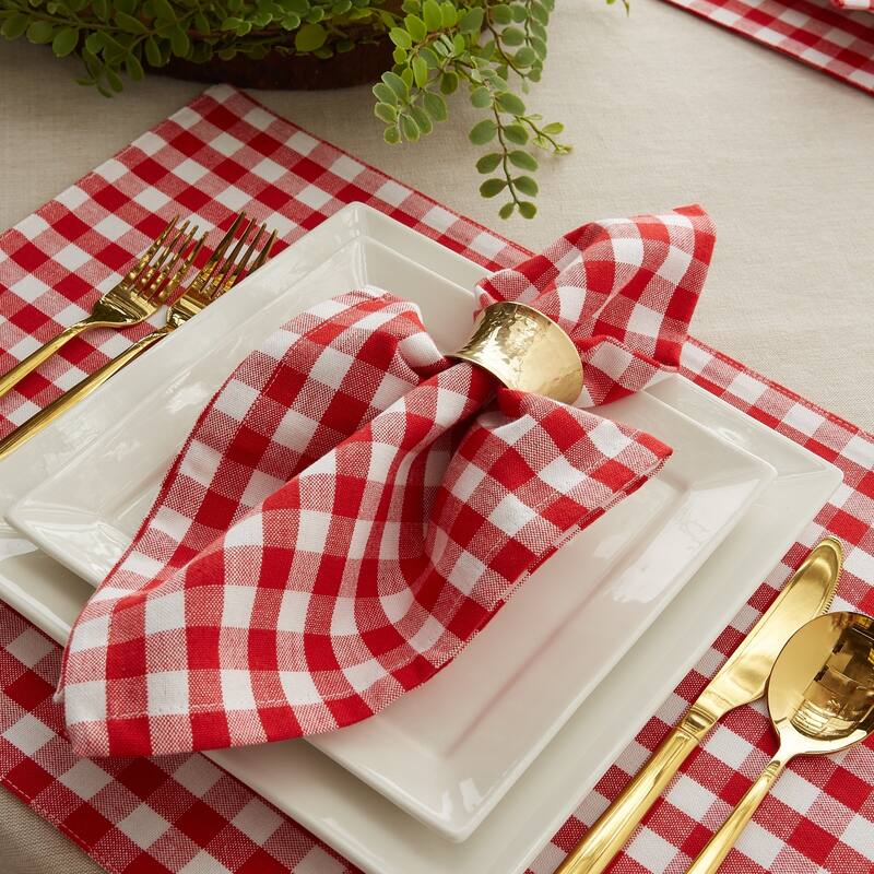 DII Gingham Napkin Set of 4