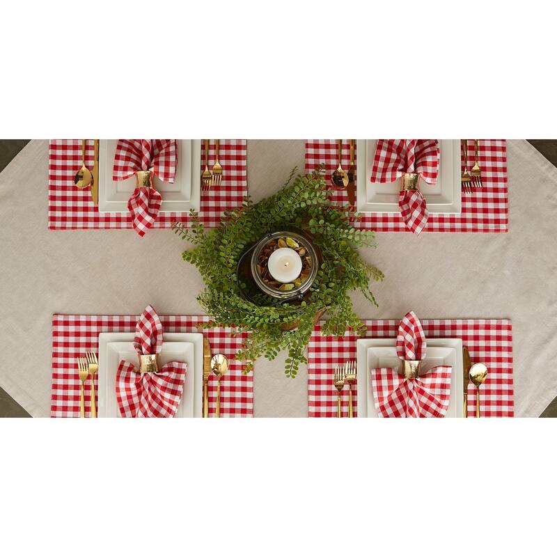 DII Gingham Napkin Set of 4