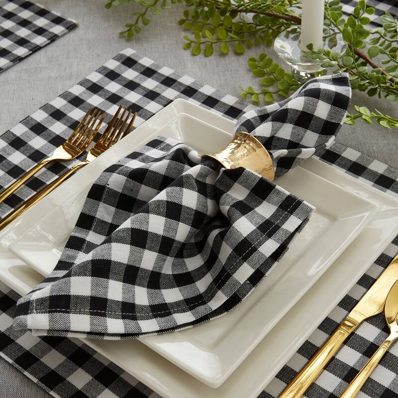 DII Gingham Napkin Set of 4