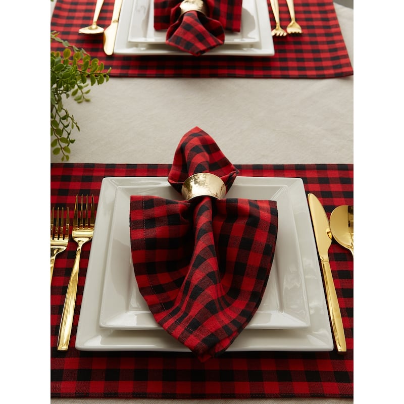DII Gingham Napkin Set of 4