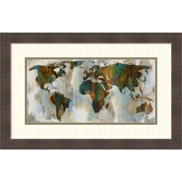 Framed Art Print 'Worldof Color' by Russell Brennan - 25x16-inch