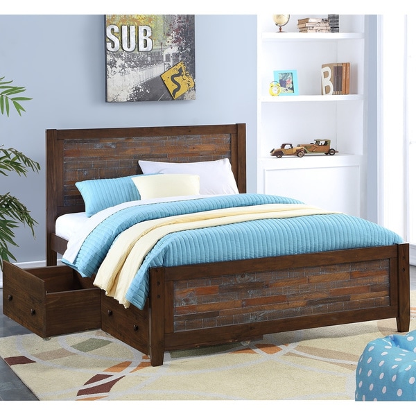 kids full platform bed