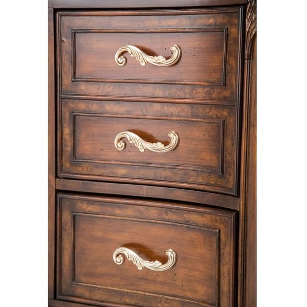 Shop Platine De Royale Light Espresso Tall Dresser Free Shipping