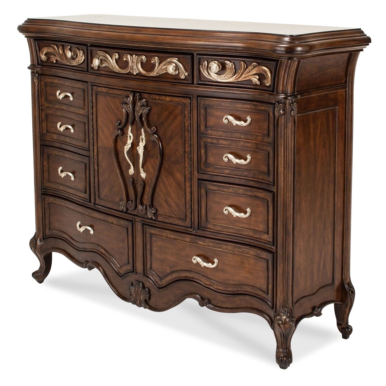 Shop Platine De Royale Light Espresso Tall Dresser Free Shipping