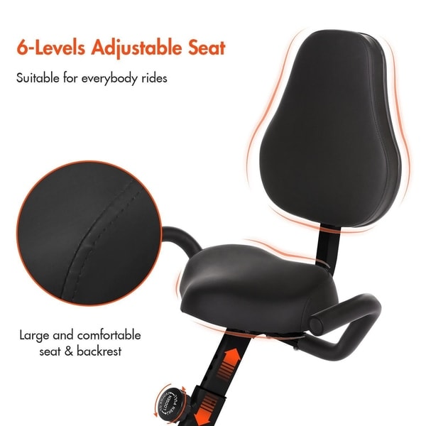 exercise bike seat with backrest