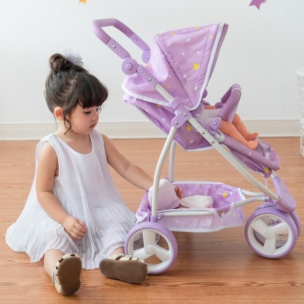 unicorn malibu doll twin stroller