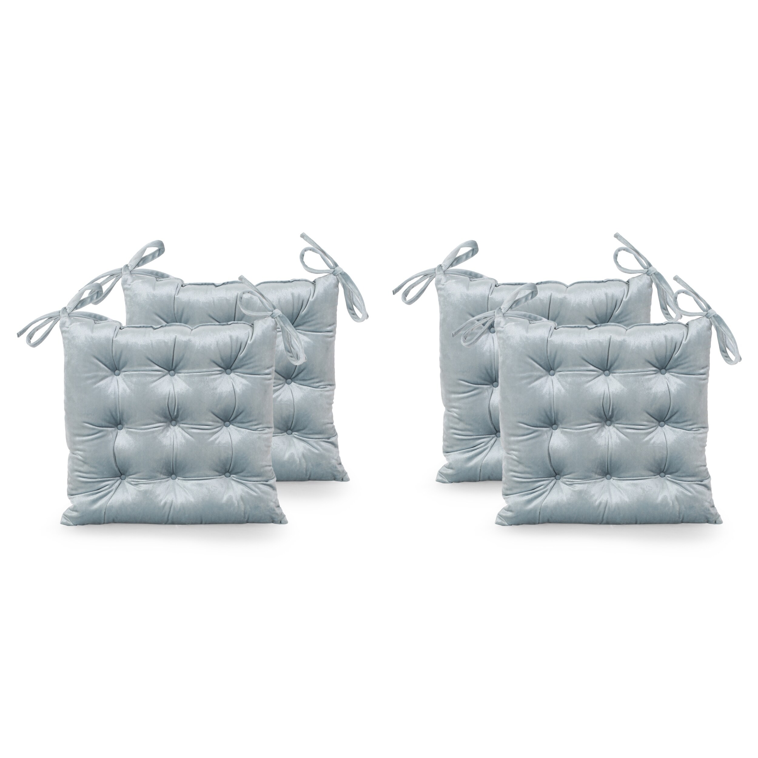 Foxhall Tufted Velvet Dining Chair Cushions (Set of 2) by