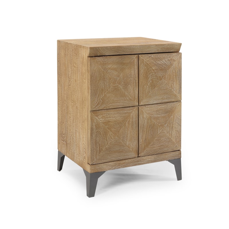 Glover Boho Handcrafted Mango Wood Cabinet by Christopher Knight Home
