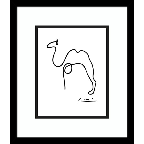 Framed Art Print 'Camel' by Pablo Picasso