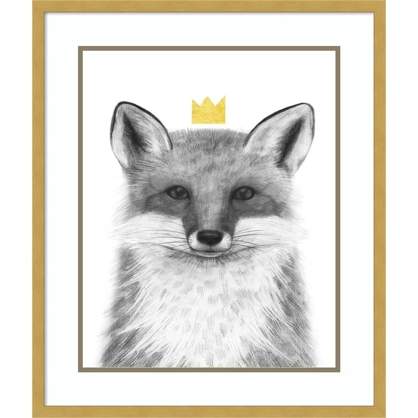 Framed Art Print 'Royal Forester III Fox' by Victoria Borges