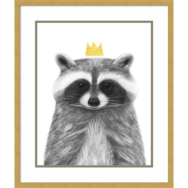 Framed Art Print 'Royal Forester IVb Raccoon' by Victoria Borges