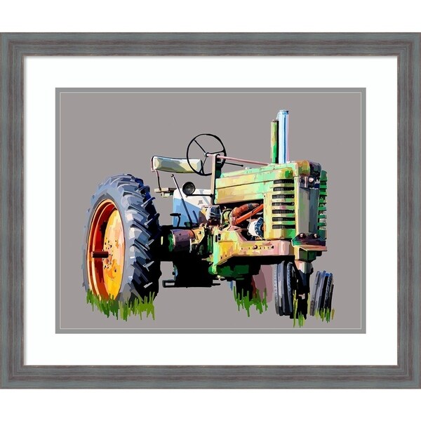 Framed Art Print 'Vintage Tractor VII' by Emily Kalina
