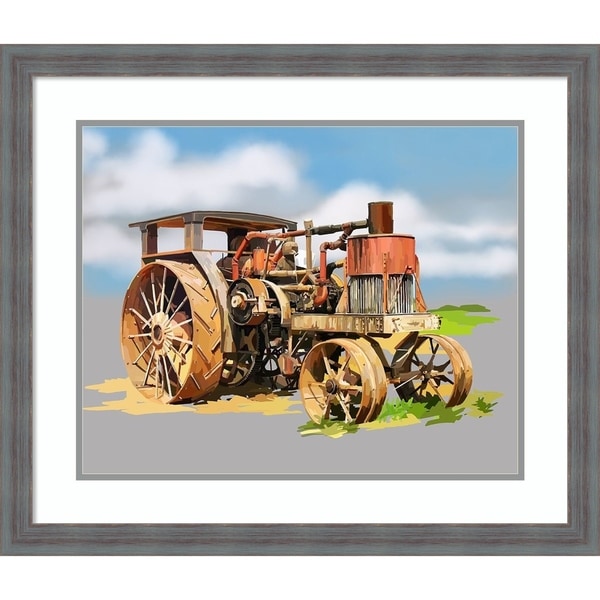 Framed Art Print 'Vintage Tractor XII' by Emily Kalina